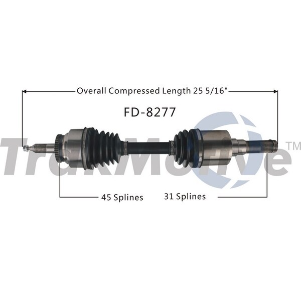 Surtrack Axle Cv Axle Shaft, Fd-8277 FD-8277 - main